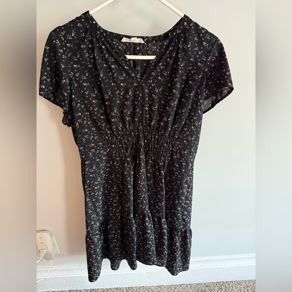 Grade & Gather Floral Black Dress XL Petite